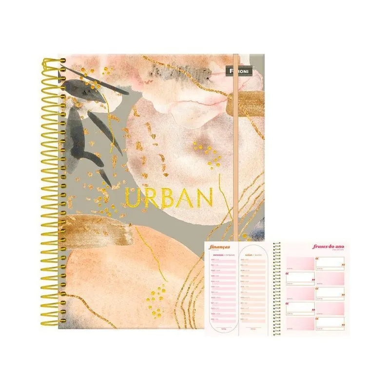 Planner Semanal Esp. 80fls Urban Bege Foroni