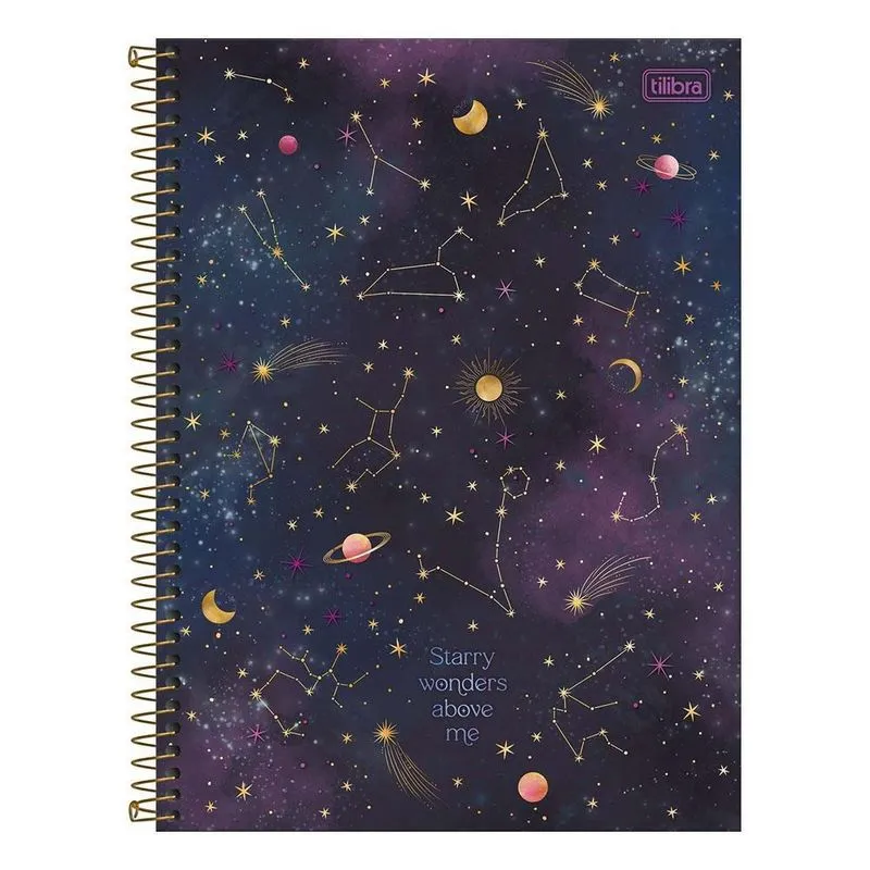 Caderno Univ 20 Matérias 320Fls Magic Starry Wonders Tilibra