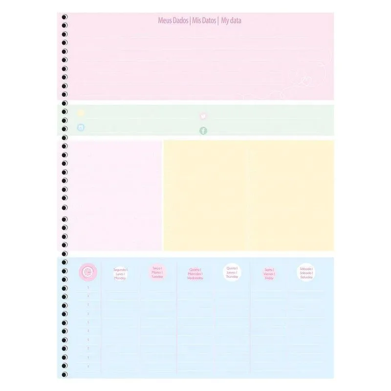 Caderno Colegial 10 Matérias 160Fls Cristales Hero Animativa