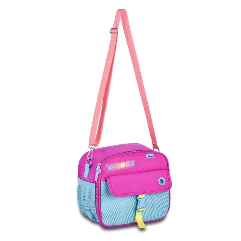 Lancheira Térmica Escolar Luluca Tricolor Rosa Clio