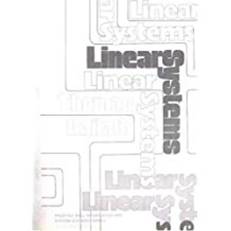 LINEAR SYSTEMS - KAILATH 1 Ed 1979