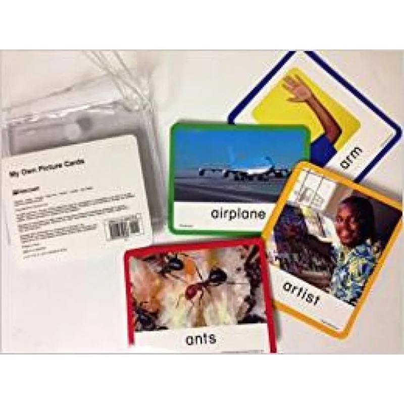 MOVING INTO ENGLISH KINDERGARTEN - MY OWN PICTURE CARDS AND POCKET NECKLACE