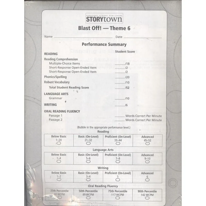 Theme Tests Student Booklets Grade 2-2
