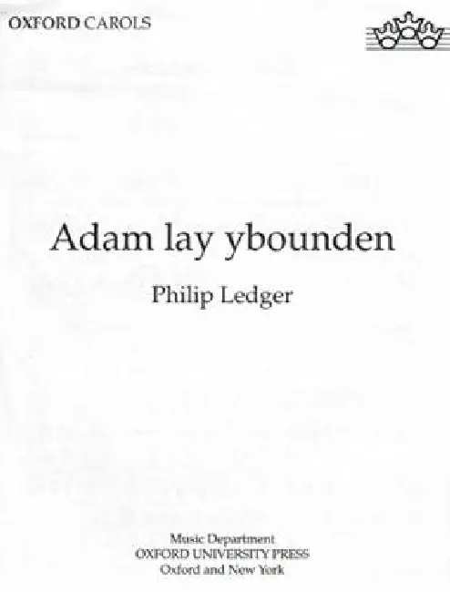 Adam lay ybounden Sheet Music