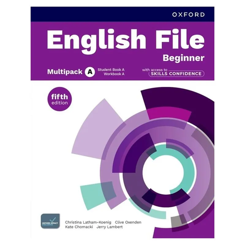ENGLISH FILE BEGINNER - MULTIPACK A - STUDENT BOOK + WORKBOOK WITH SKILLS CONFIDENCE - FIFTH EDITION