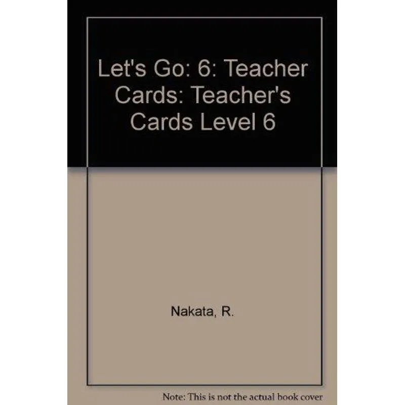 Let'S Go 6 Teacher'S Cards