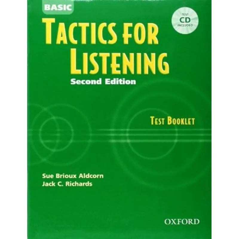TACTICS FOR LISTENING BASIC - TEST BOOKLET WITH CD