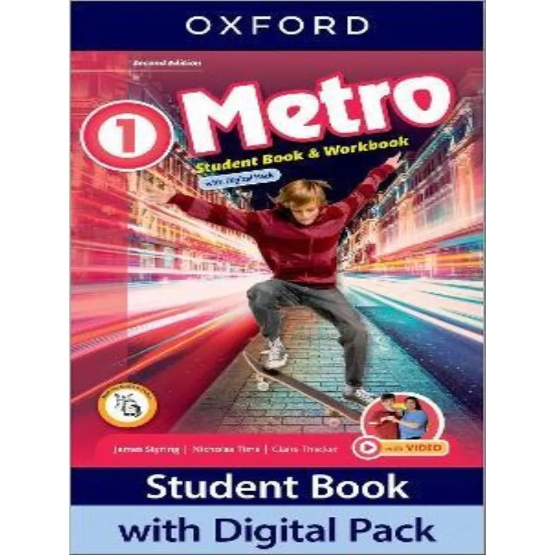 METRO 1 - STUDENT'S BOOK AND WORKBOOK WITH DIGITAL - SECOND EDITION