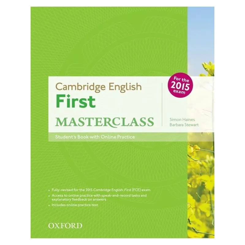 CAMBRIDGE ENGLISH - FIRST MASTERCLASS - STUDENT'S BOOK AND ONLINE SKILLS PRACTICE PACK