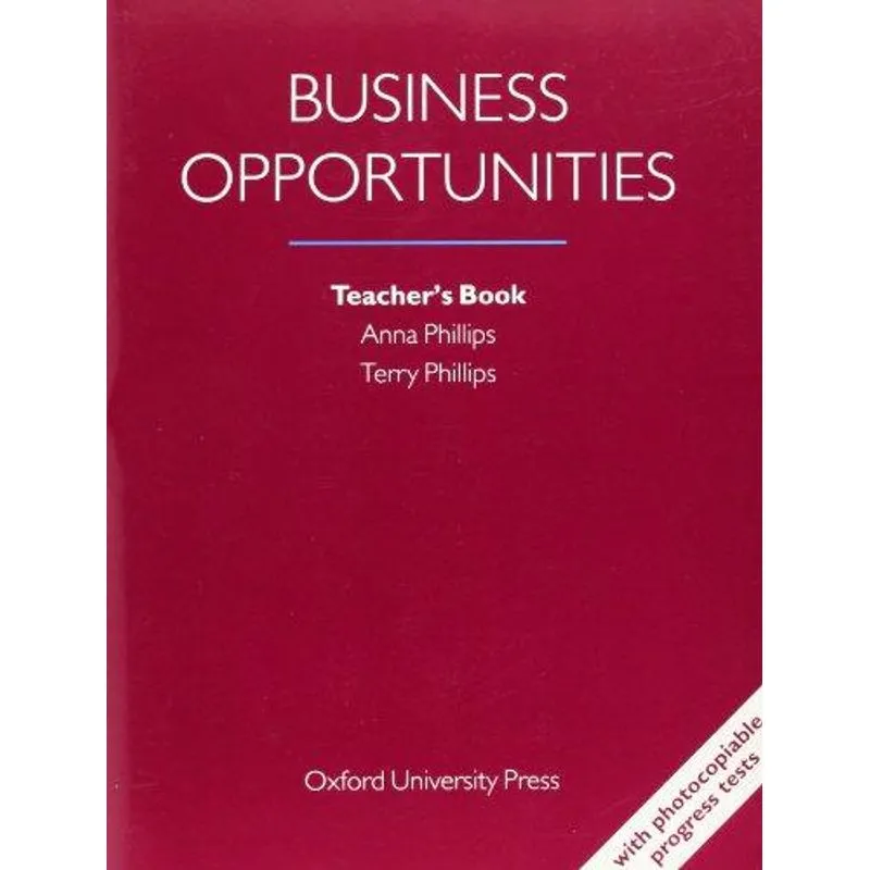 Business Opportunities Teacher'S Book