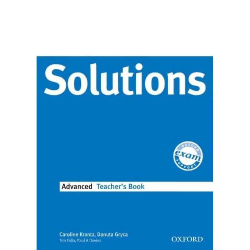 SOLUTIONS ADVANCED - TEACHERS BOOK