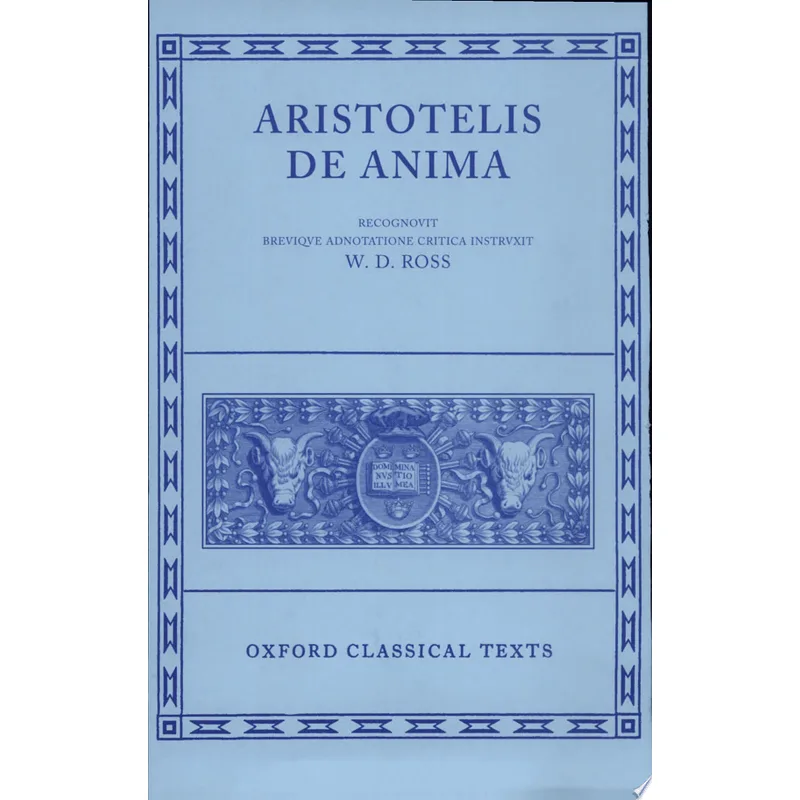 DE ANIMA (1956 TEXT -TRANSLATED BY SIR DAVID ROSS)