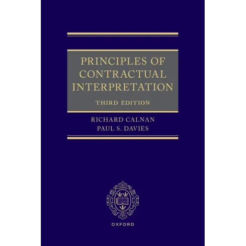 Principles of Contractual Interpretation - Paperback
