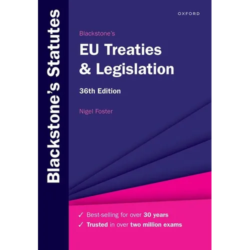 Blackstone's EU Treaties & Legislation - Paperback