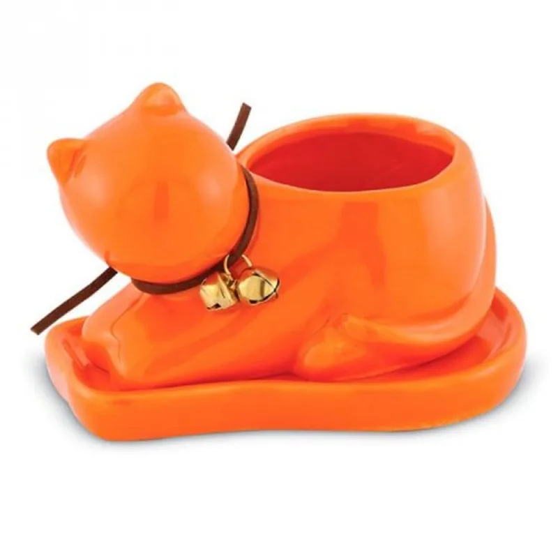 Matera Ceramica Animales Gato Colores