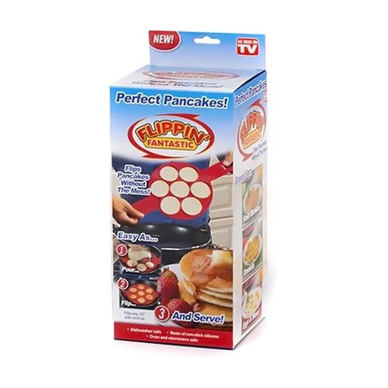 Panquequeira Silicone Flippin Fantastic Omelete E Waffle