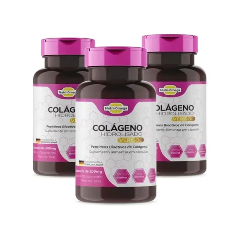 Colágeno Hidrolisado Verisol Vitaminas Minerais Kit 06 Meses