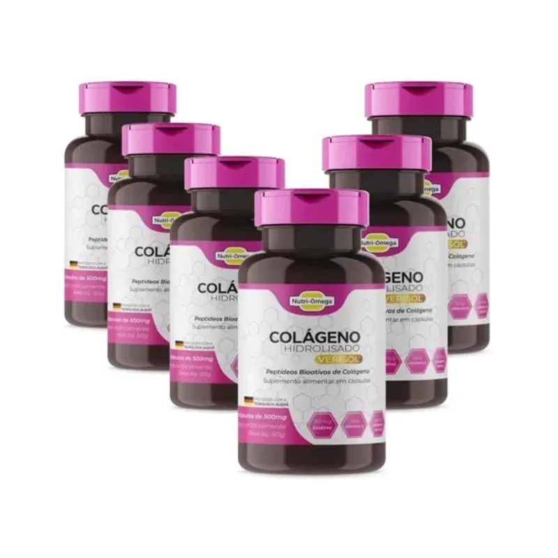 Colágeno Hidrolisado Verisol Vitaminas Minerais Kit 12 Meses