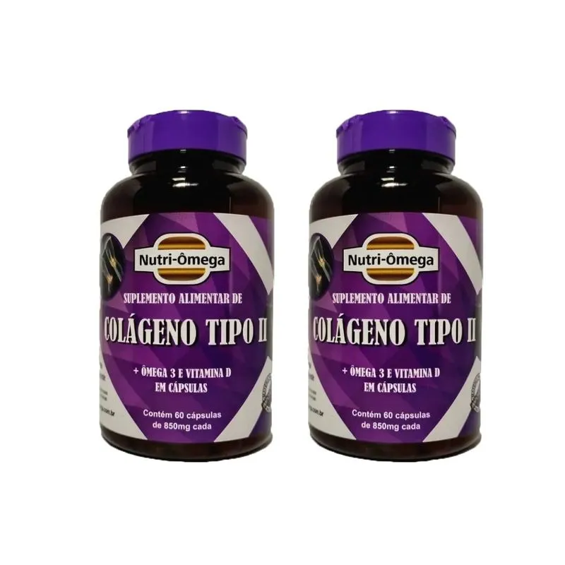Colágeno Tipo 02 Com Ômega 3 Vitamina D Kit 4 Meses