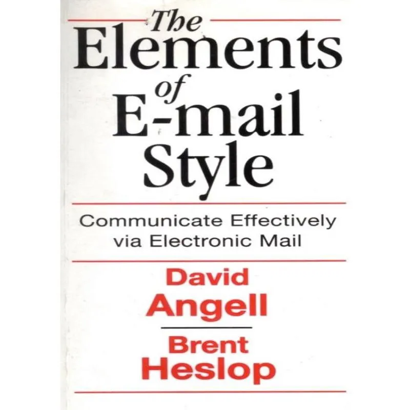 Elements Of E Mail Style
