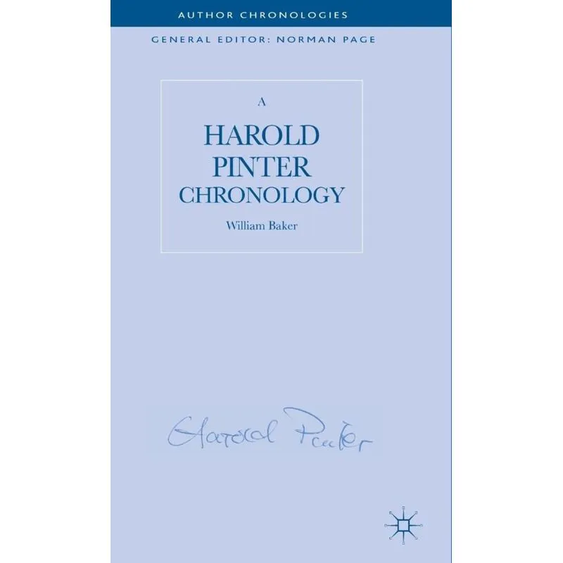 A Harold Pinter Chronology