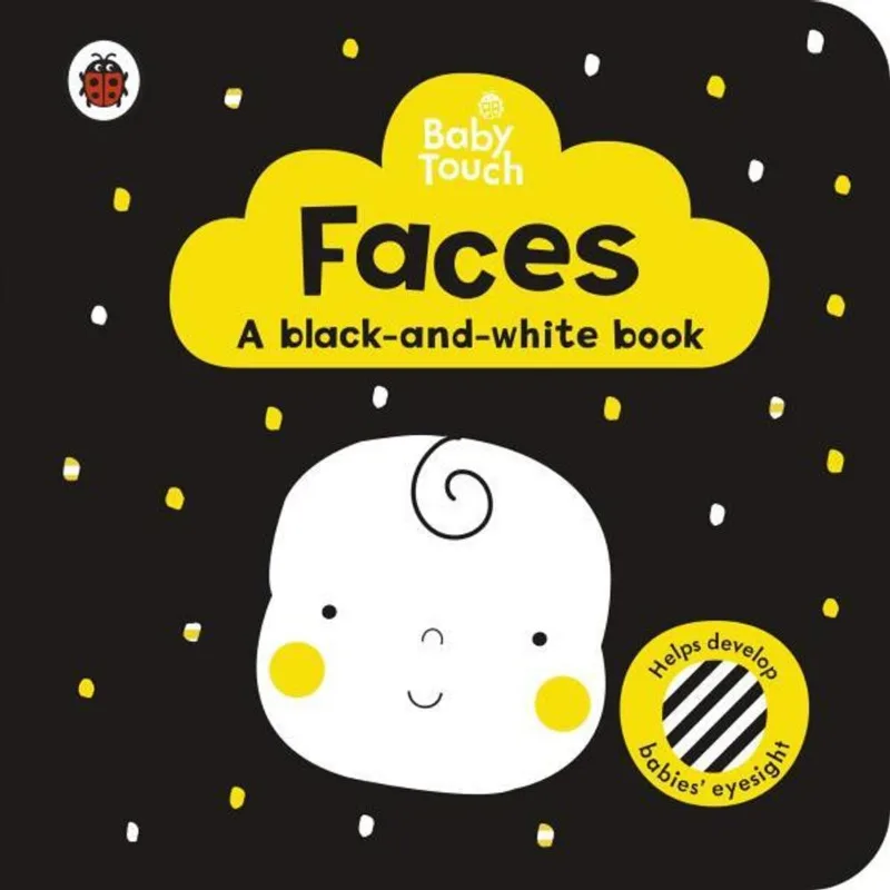 BABY TOUCH - FACES - A BLACK-AND WHITE-BOOK