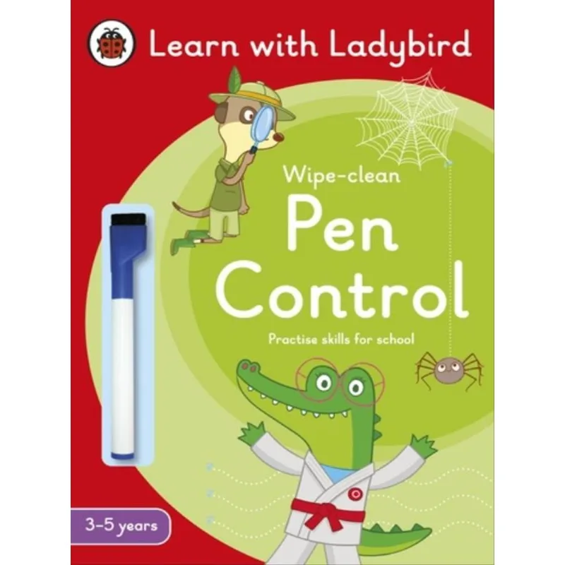 PEN CONTROL - A LEARN WITH LADYBIRD WIPE-CLEAN ACTIVITY BOOK 3-5 YEARS