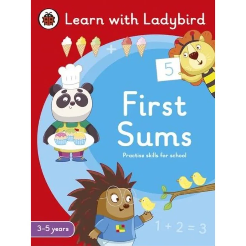 FIRST SUMS - A LEARN WITH LADYBIRD ACTIVITY BOOK 3-5 YEARS