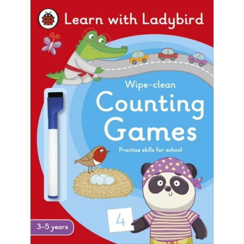 COUNTING GAMES - A LEARN WITH LADYBIRD WIPE-CLEAN ACTIVITY BOOK 3-5 YEARS
