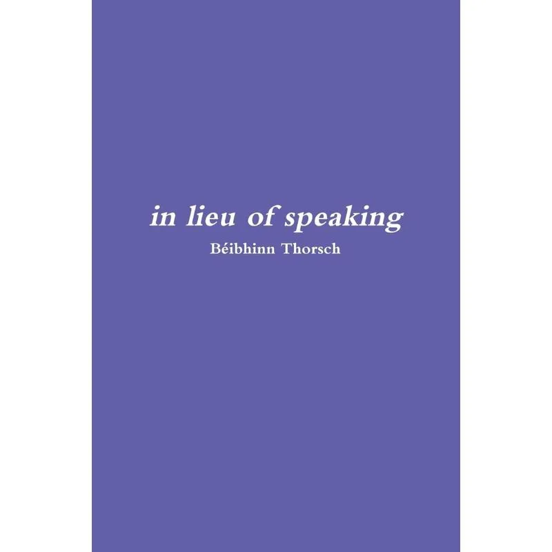 in lieu of speaking