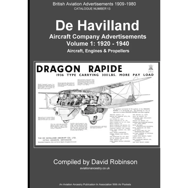 De Havilland Aircraft Company Advertisements. Volume 1