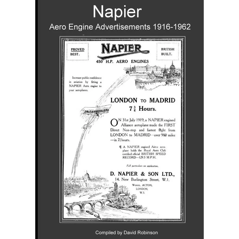 Napier Aero Engine Advertisements 1916-1962