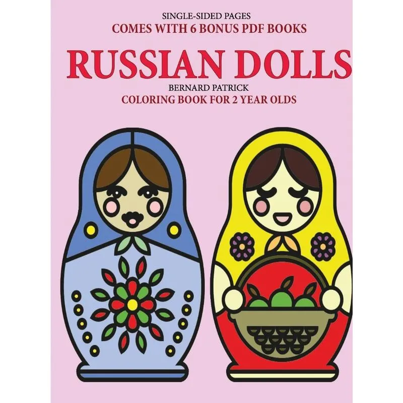 Coloring Book for 2 Year Olds (Russian Dolls)