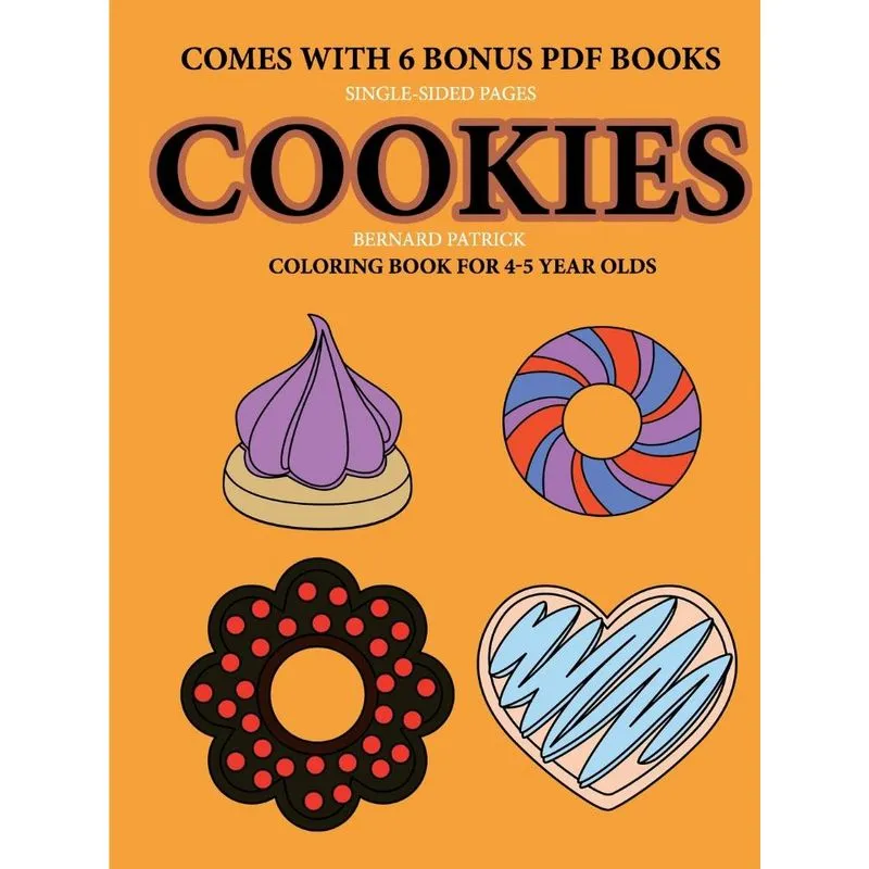 Coloring Book for 4-5 Year Olds (Cookies)