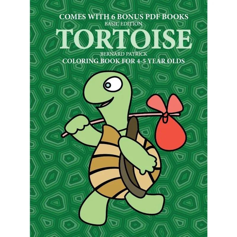 Coloring Book for 4-5 Year Olds (Tortoise)