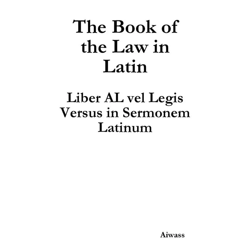 The Book of the Law in Latin