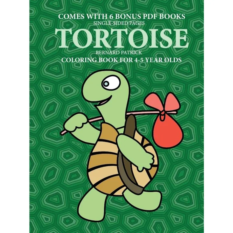 Coloring Book for 4-5 Year Olds (Tortoise)