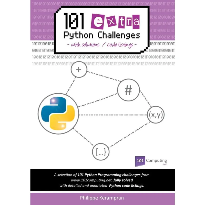 101 Extra Python Challenges with Solutions / Code Listings