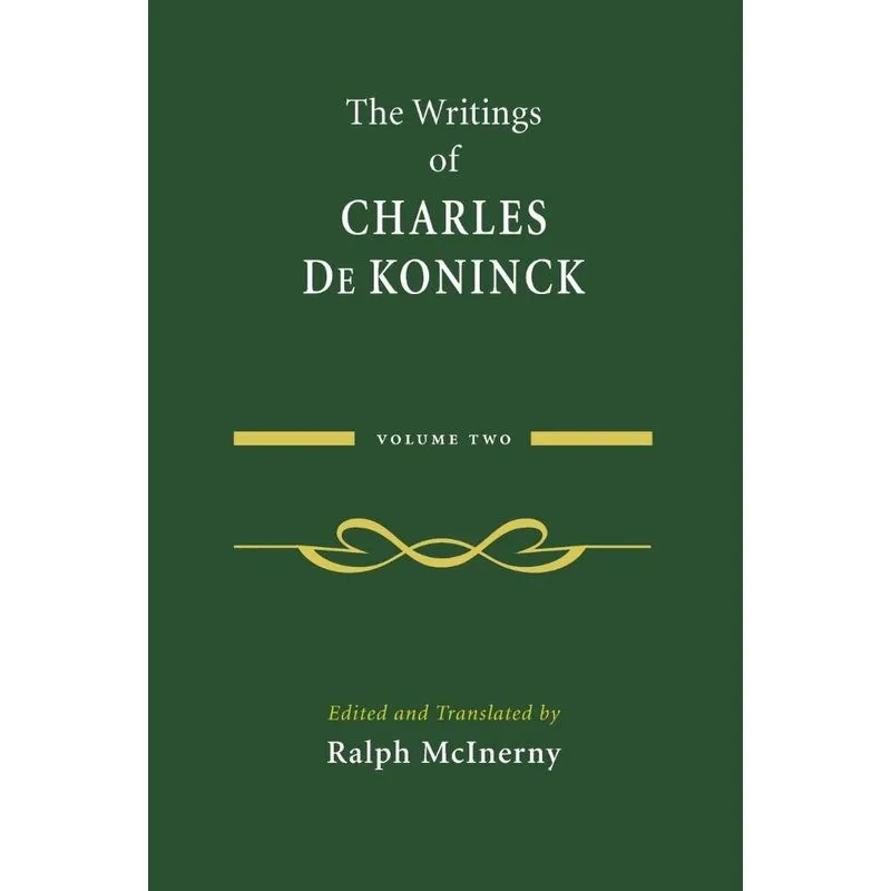The Writings of Charles De Koninck