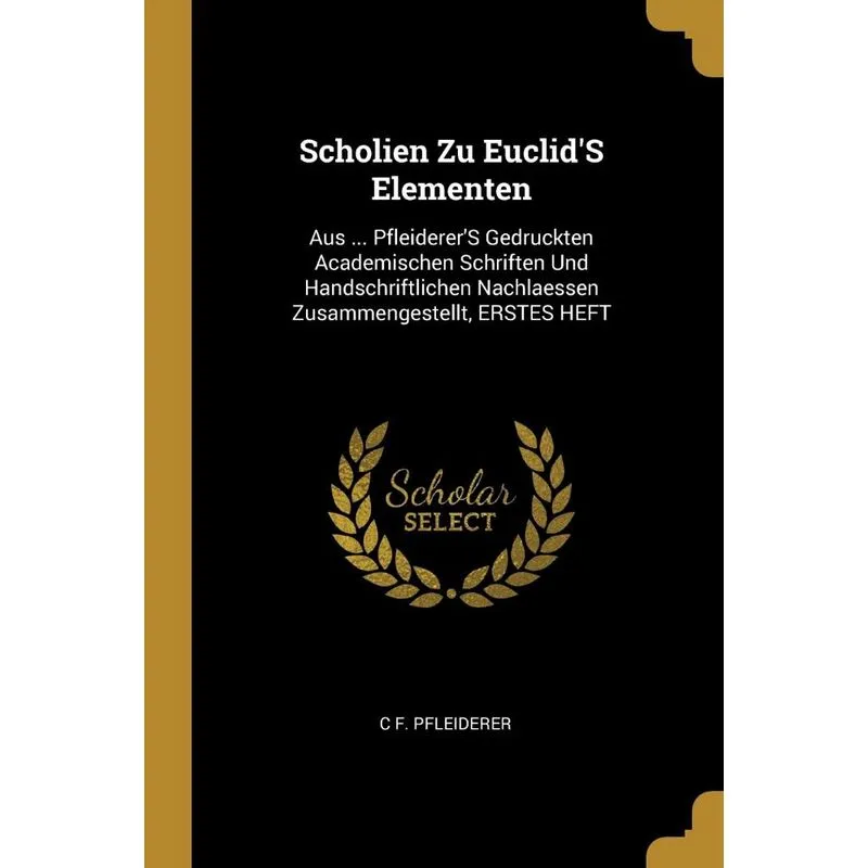 Scholien Zu EuclidS Elementen