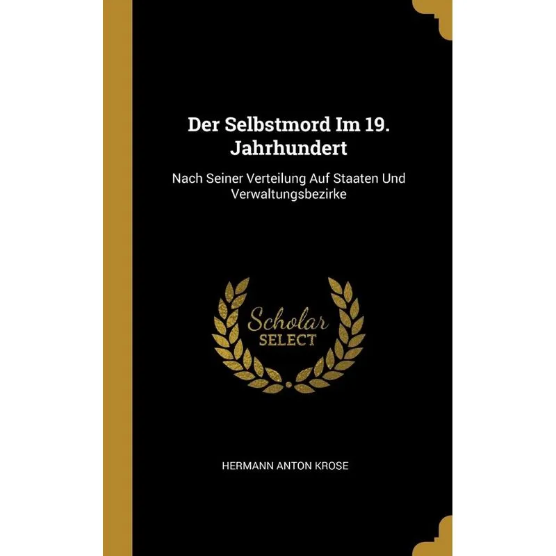 Der Selbstmord Im 19. Jahrhundert