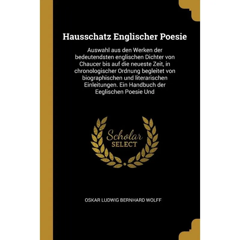 Hausschatz Englischer Poesie