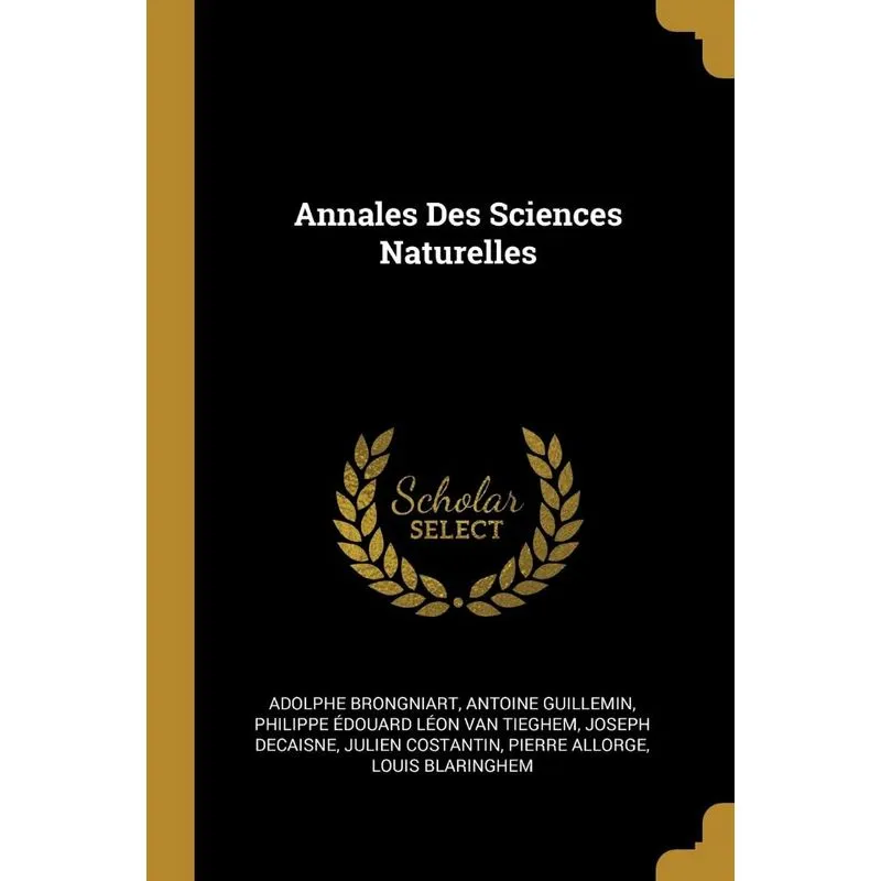 Annales Des Sciences Naturelles