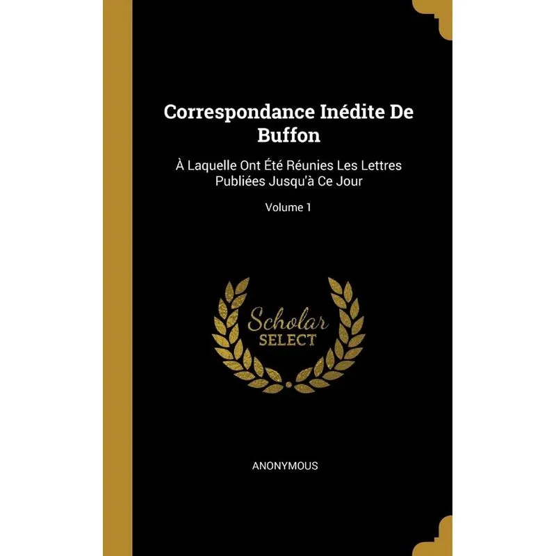 Correspondance Inédite De Buffon