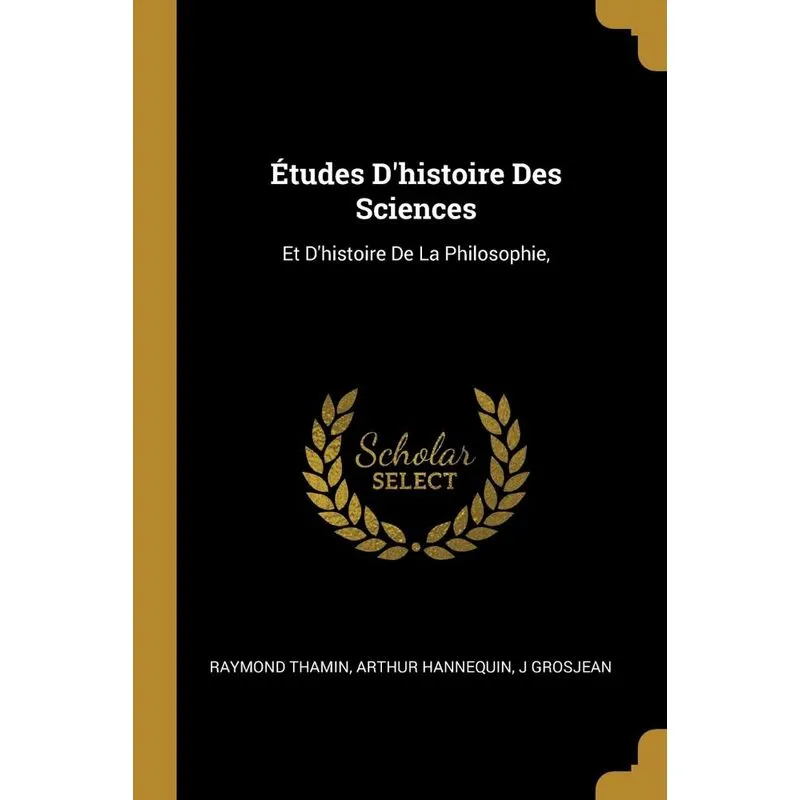 Études Dhistoire Des Sciences