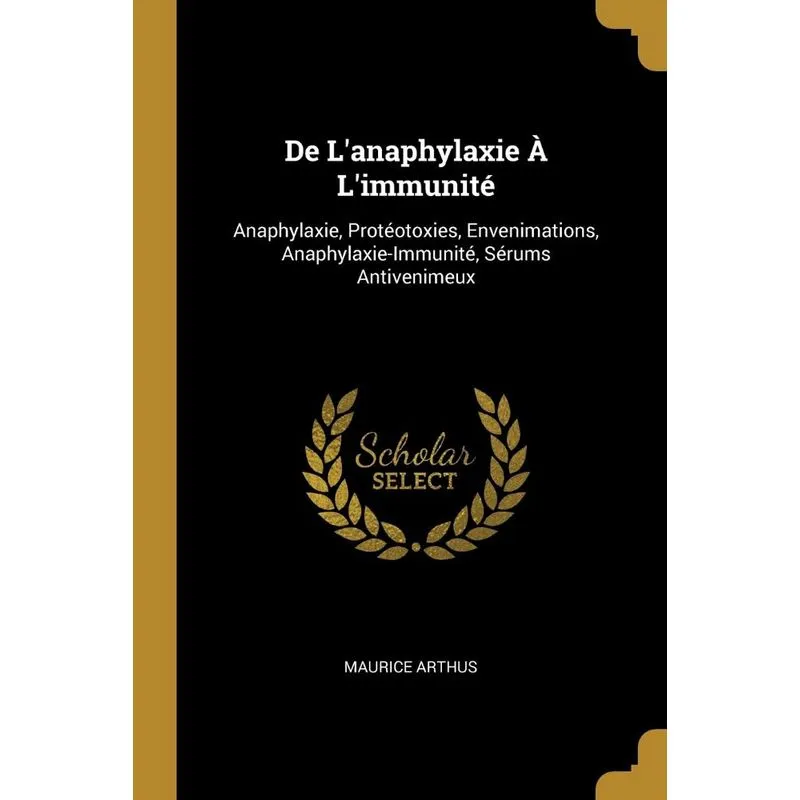 De Lanaphylaxie À Limmunité