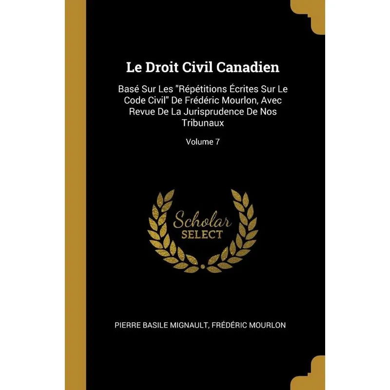Le Droit Civil Canadien