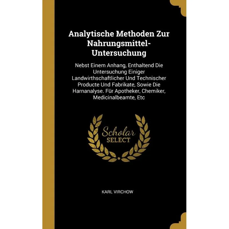 Analytische Methoden Zur Nahrungsmittel-Untersuchung