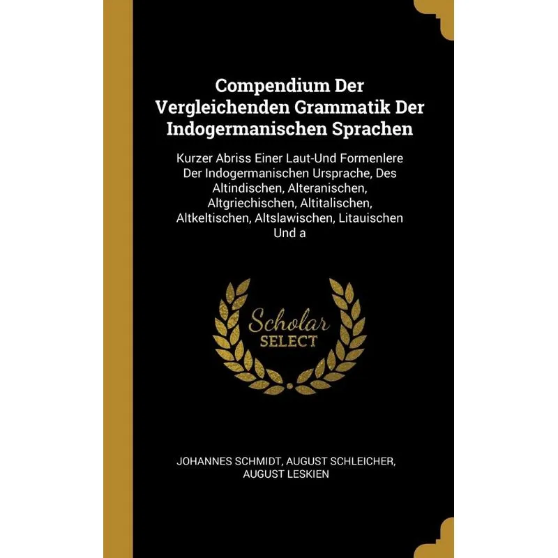 Compendium Der Vergleichenden Grammatik Der Indogermanische
