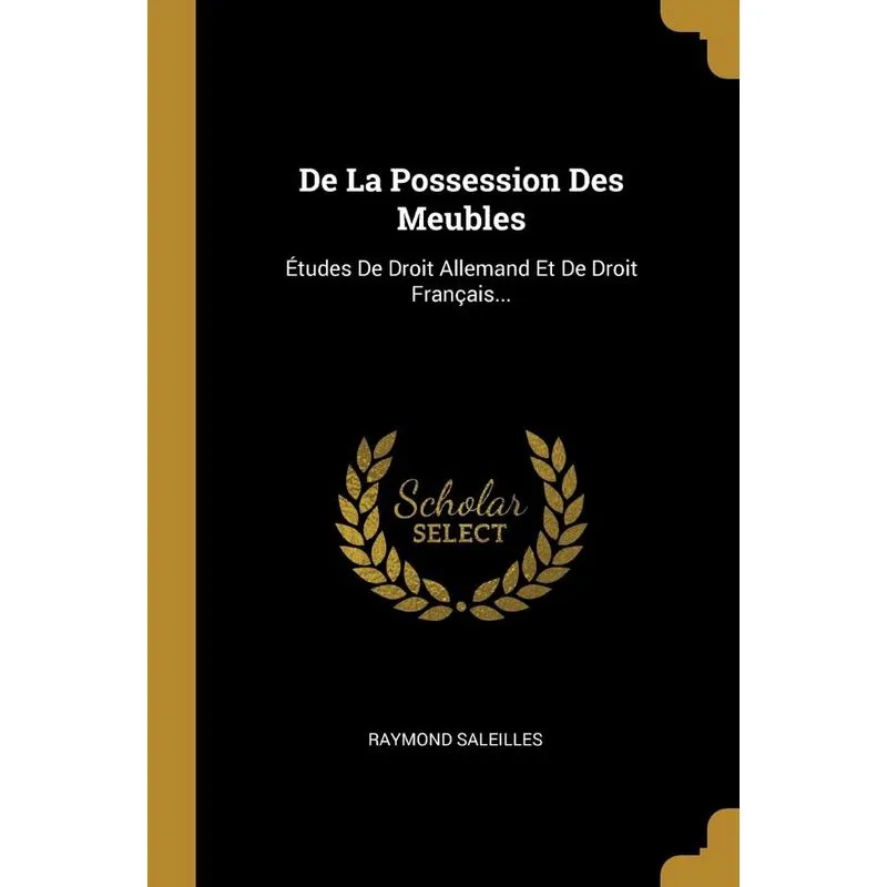 De La Possession Des Meubles